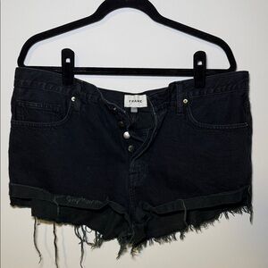 Frame Denim Women's Dark Jean Shorts